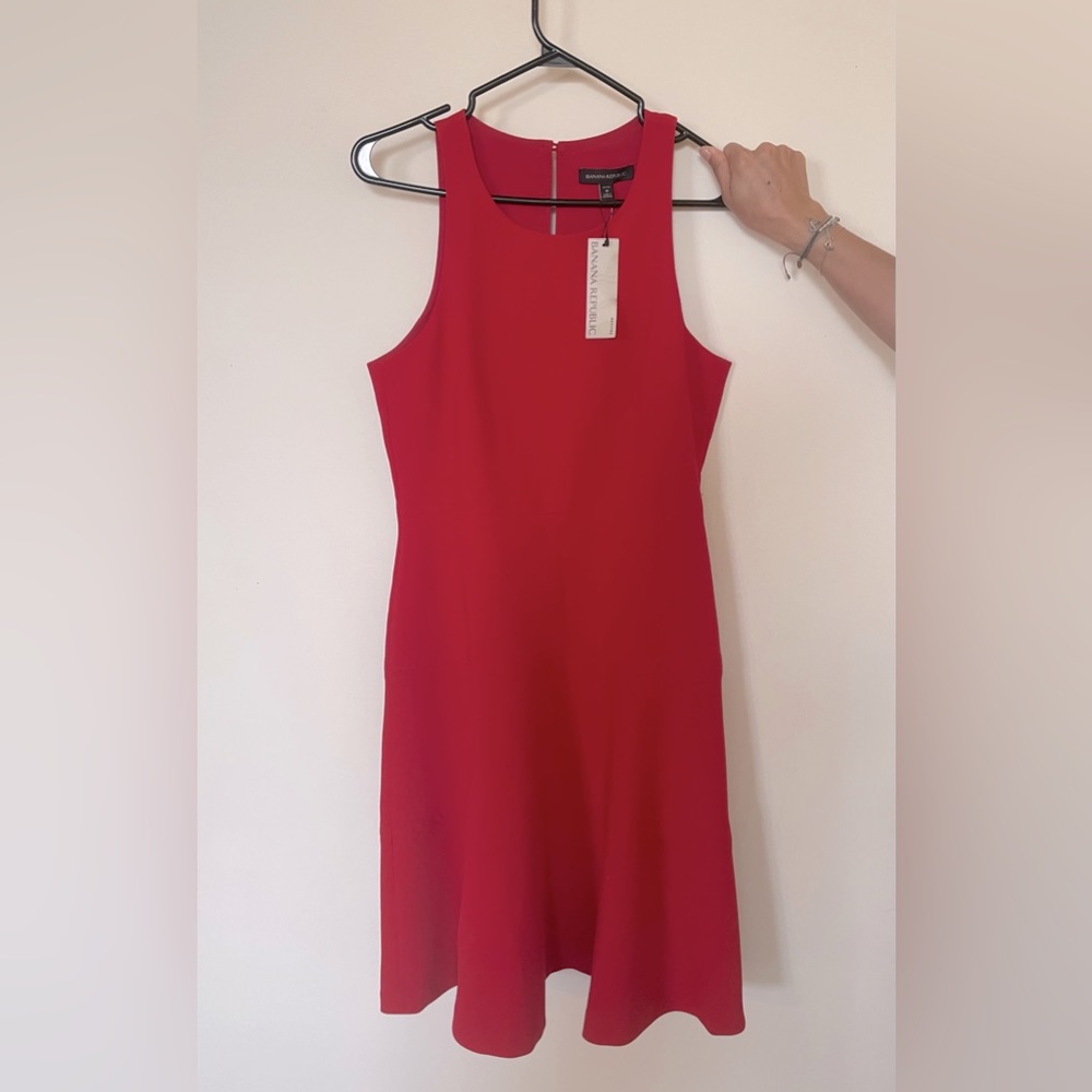 Banana Republic Red Sleeveless Dress
